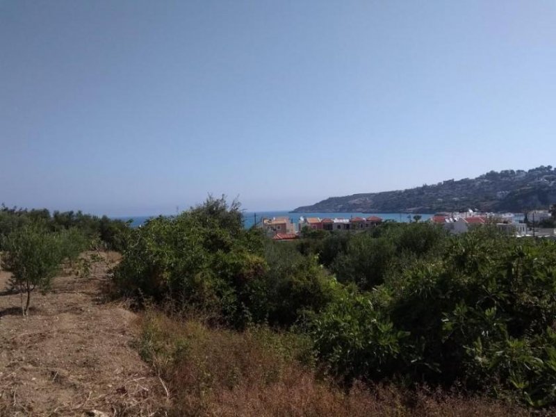 Almyrida Kreta, Almyrida: Grundstück mit Meerblick zu verkaufen Grundstück kaufen